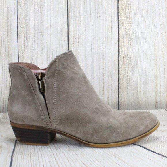Lucky Brand Shoes - LUCKY BRAND Brenan Suede Side Zip Ankle Boots Sz 9